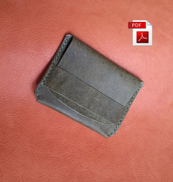 Leather wallet pattern Small zipper wallet PDF pattern Wallet with instruction Vector wallet pattern