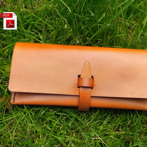 Wallet Pattern Leather Purse Pattern With Instructions Laser Etsy