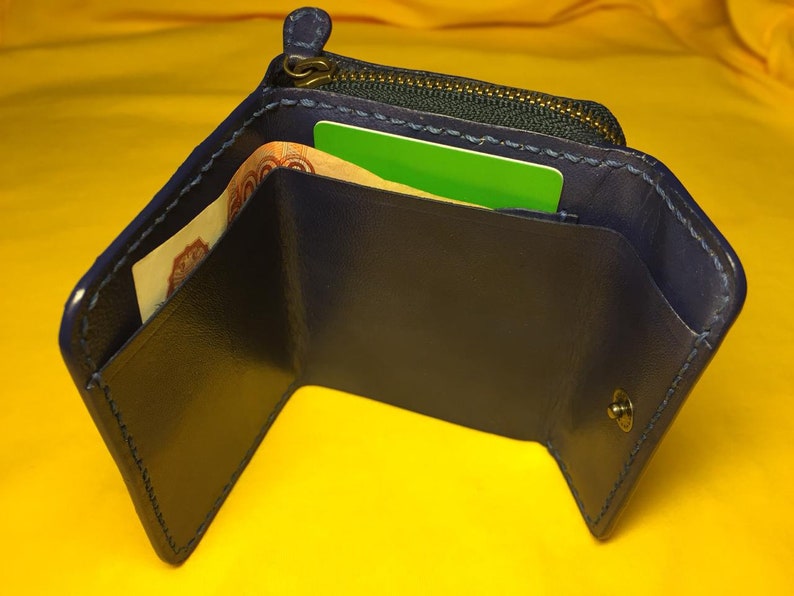 Leather wallet pattern Small zipper wallet PDF pattern Wallet with instruction Vector wallet pattern