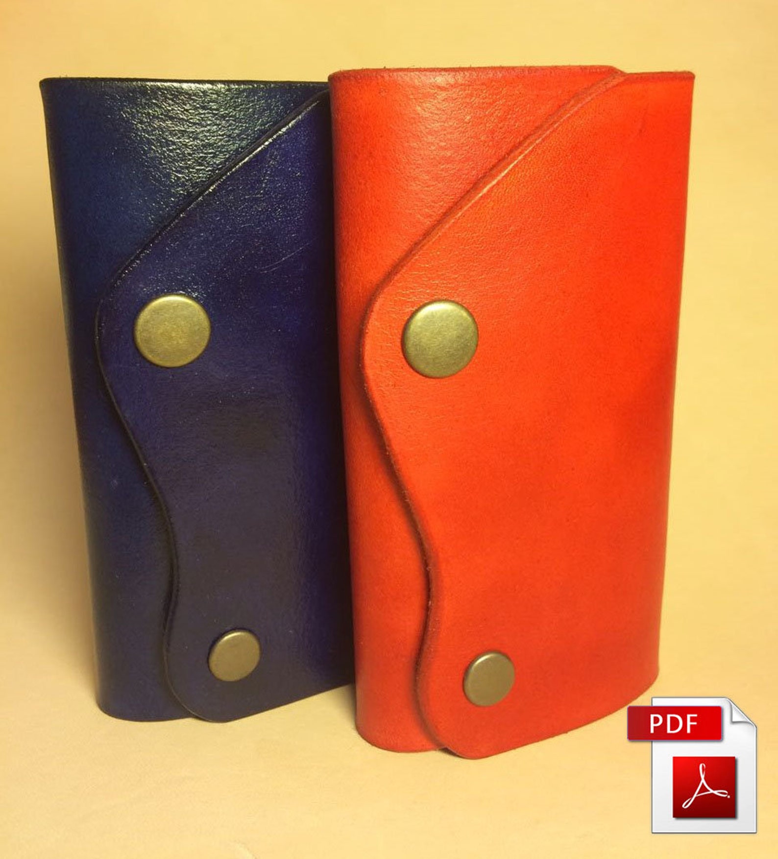 Leather pattern key holders pattern Key wallet pattern Key Etsy