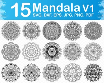 Download Mandala Svg File Etsy