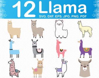 Download Free Alpaca Silhouette Etsy SVG Cut Files