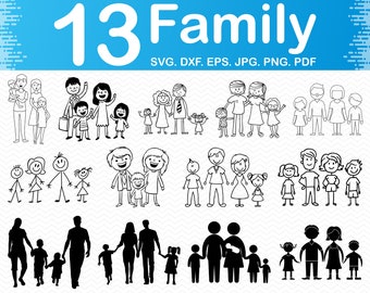 Download Stick Figure Family Svg Etsy