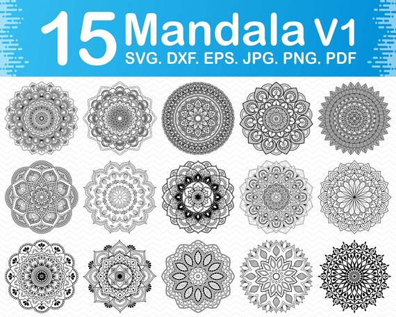 Download Svg Design Mandala Mandala Dxf Mandala Svg Mandala Svg Files For Cricut Mandala Dxf Files Laser Cut Cnc File Svg For Silhouette Craft Supplies Tools Papercraft Sultraline Id