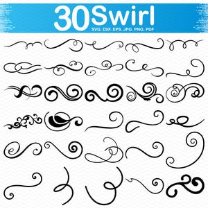 Vortici svg, Vortice svg, Scorrimento svg, Swoosh svg, Flourish svg, Vite svg, Flourishes svg, Decorativo svg, Cricut svg silhouette svg clipart