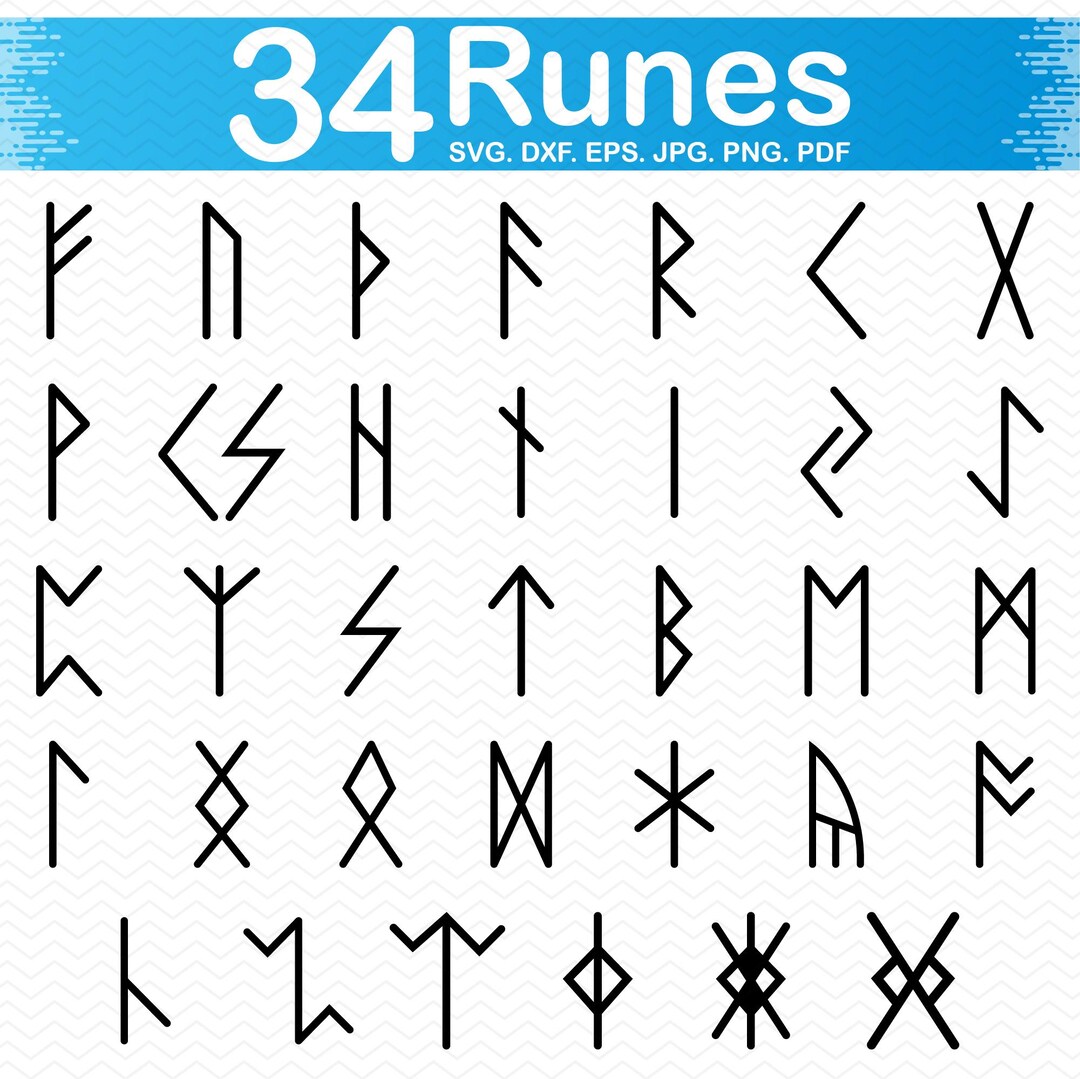 St Rune Svg Runes Svg Alphabet SVG, Viking Svg, SVG Letters Svg Files for Cricut ...