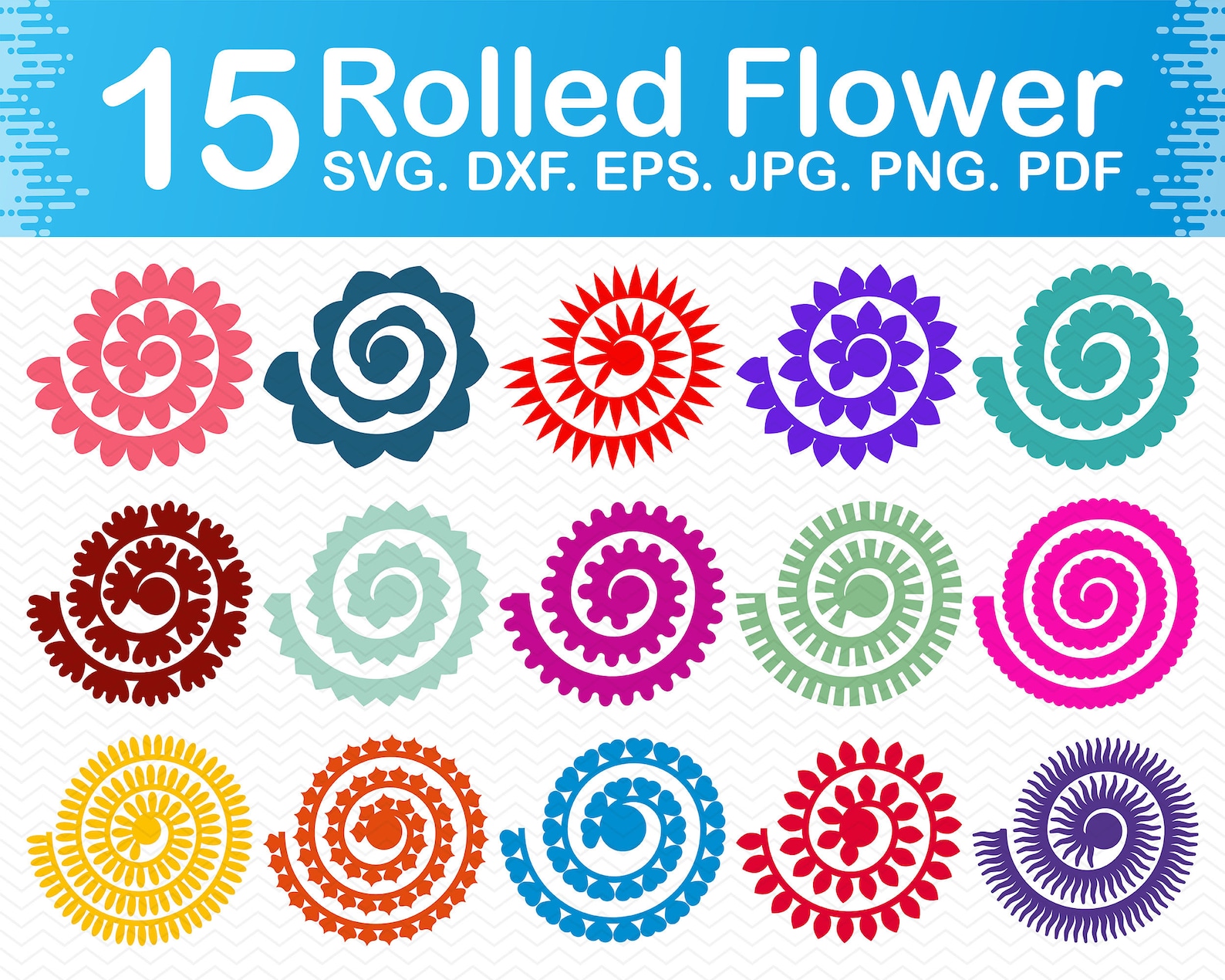 Paper Flower Svg Paper Flowers Svg 3d Flower Svg Rolled - Etsy