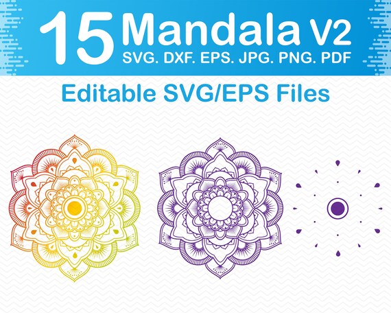 Mandala Svg, Mandala Dxf Files, Svg Files for Mandala, Svg