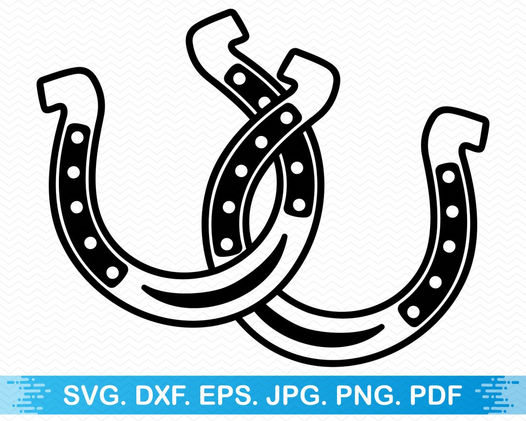 Double Horseshoe Svg, Horse Shoe Svg, Horseshoe Clipart, Horse Svg Pet