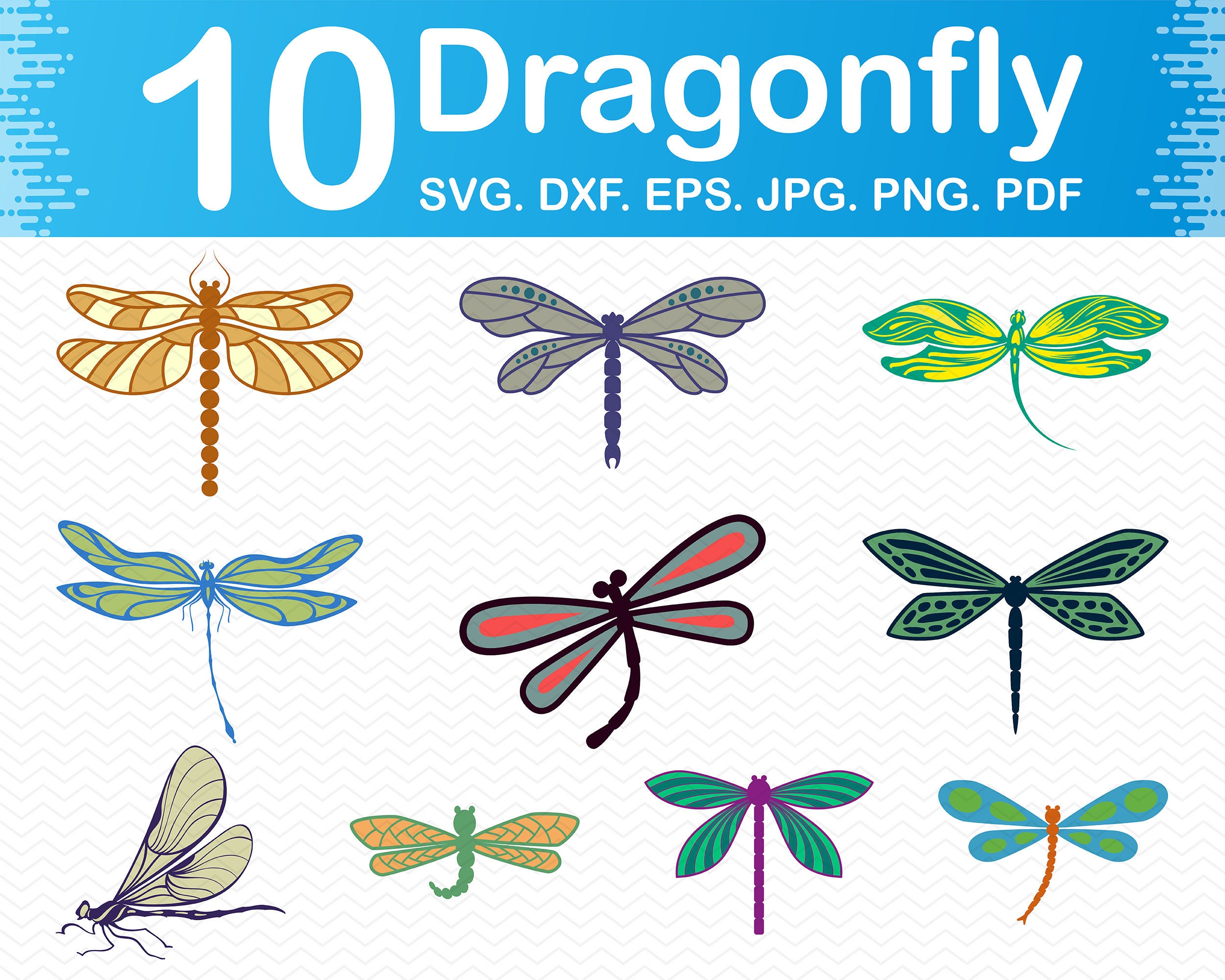 Download Dragonfly Svg Dragonfly Clipart Dragonfly Silhouette Etsy