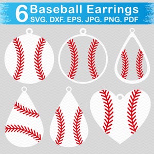 Baseball Ohrring svg, Ohrring svg-Dateien für Cricut, Ohrringe svg, Lederohrring svg, Teardrop-Ohrringe, Ohrring svgbund, Vektor Cricut