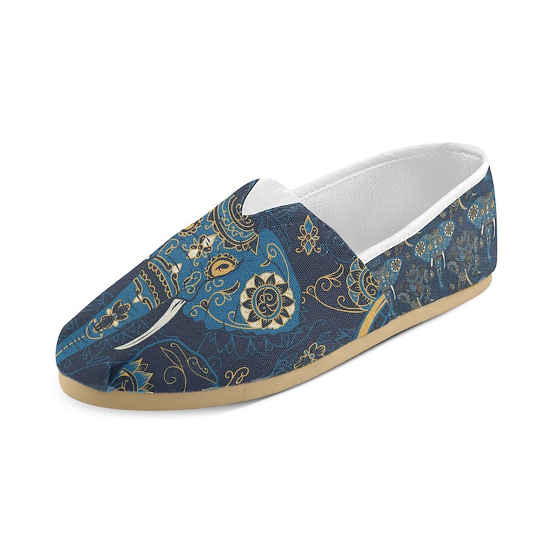 Elephants shoes Indian elephant flat shoes Elephant gifts womens shoes Elephant print women shoes Elephant shoes Women/'s shoes