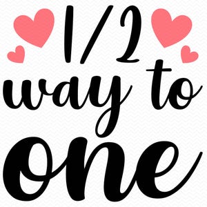 Halverwege tot één svg, verjaardag svg 6 maanden svg, babyromper svg, pasgeboren svg, babymeisje svg, babyjongen svg, Cricut clipart silhouet vector