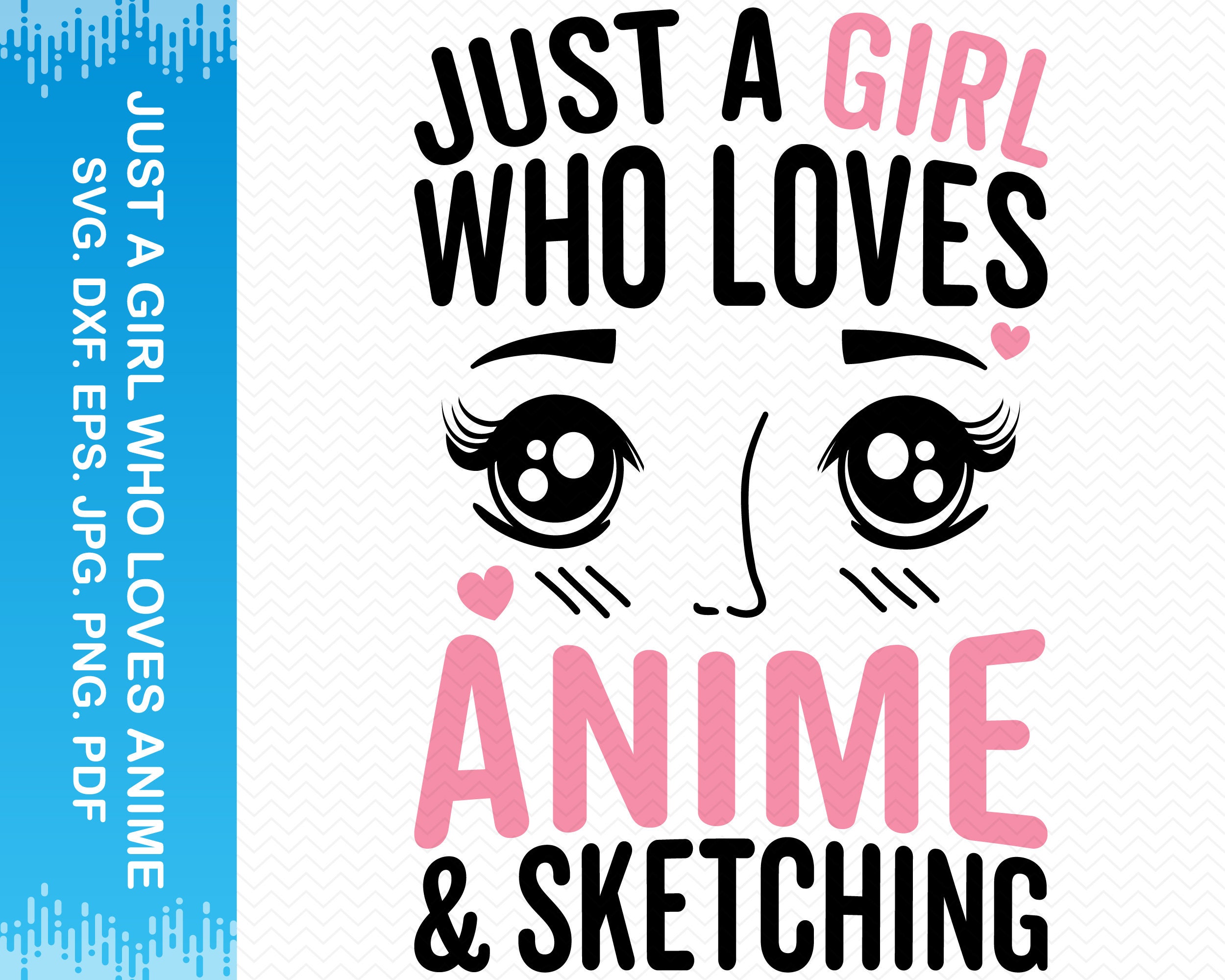 Just A Girl Who Loves Anime: Sketchbook For The Obsessed Otaku with Anime  Gifts For Girls, Draw & Sketch Your Favorite Anime & Manga Comic  Character's