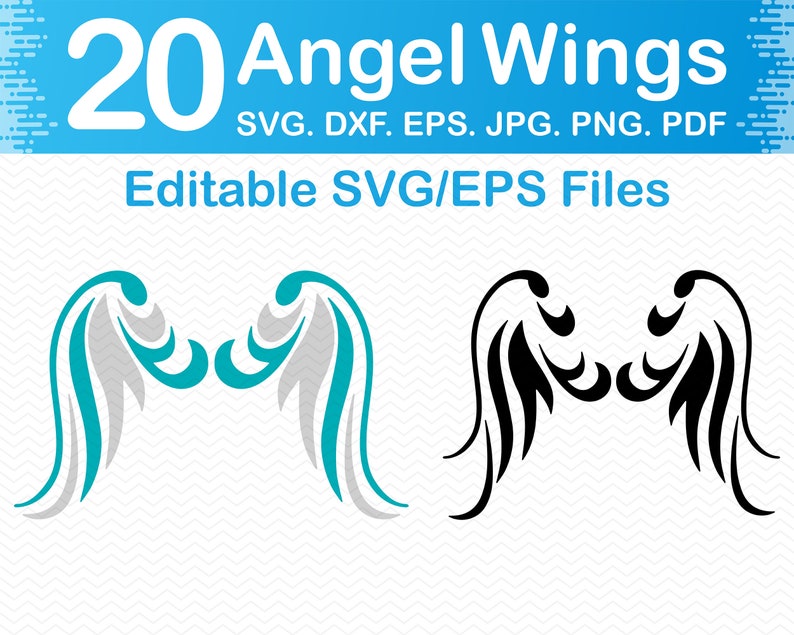 Download Multi Layered Angel Wings Svg For Cricut - Layered SVG Cut ...