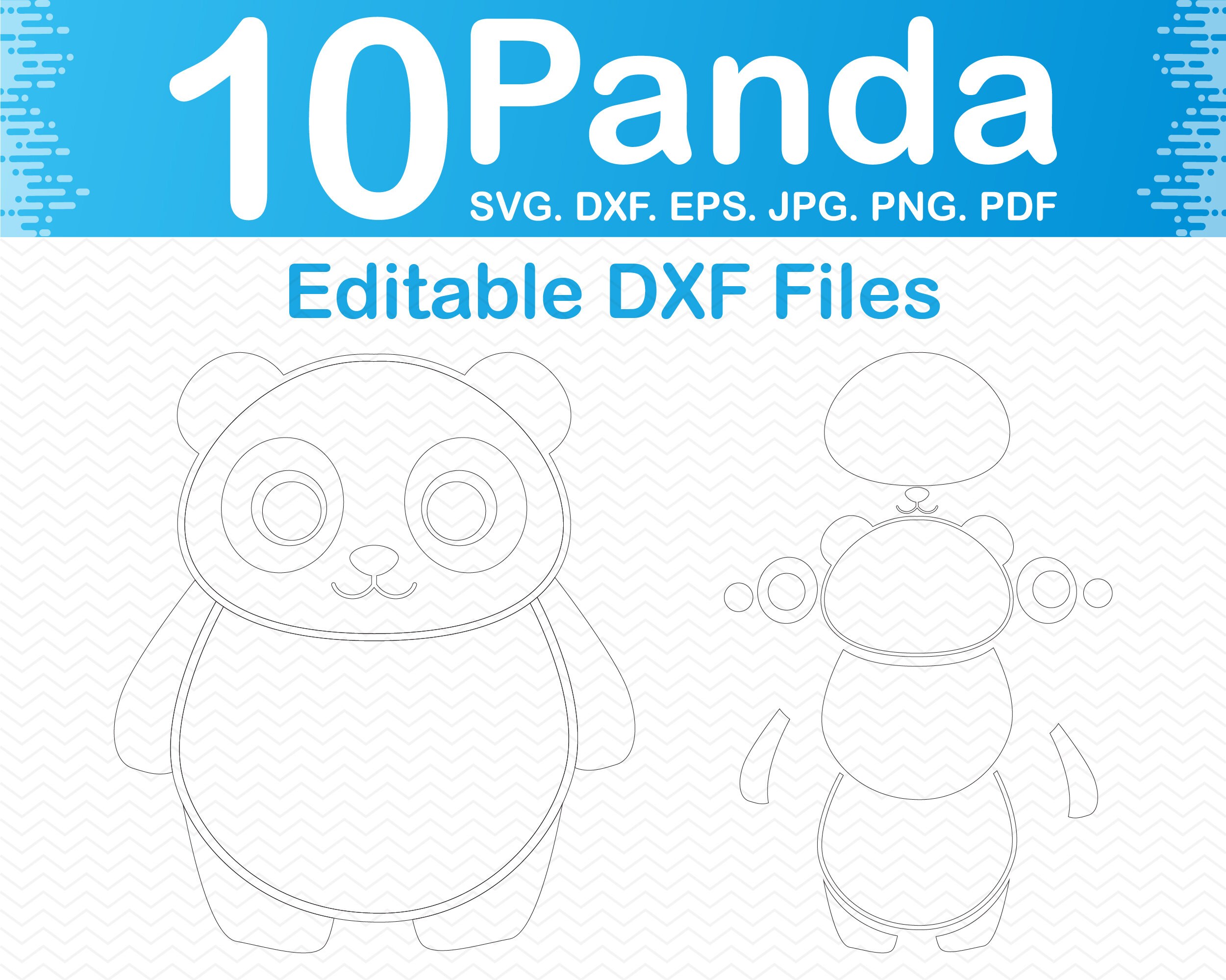 Cute Panda Svg Panda Clipart Panda Png Files Animal Svg | Etsy