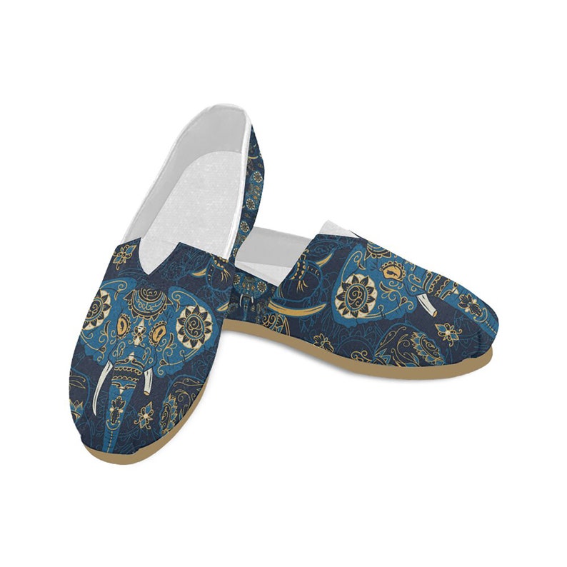 Elephants shoes Indian elephant flat shoes Elephant gifts womens shoes Elephant print women shoes Elephant shoes Women/'s shoes