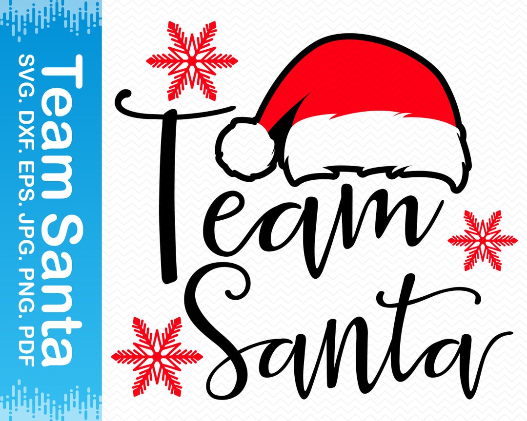 Team Santa Svg, Funny Christmas Svg, Christmas Shirt Svg, Christmas