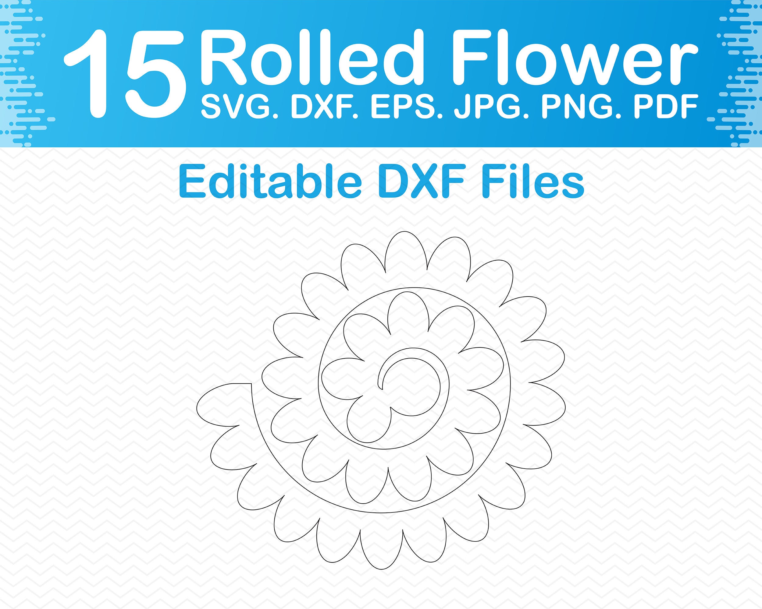 Paper Flower Svg Paper Flowers Svg 3d Flower Svg Rolled - Etsy