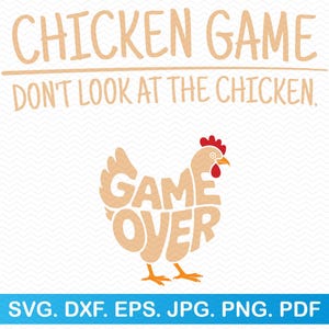 Juego de pollo No mires al pollo SVG, Pollo PNG Divertido SVG, Pollo divertido SVG, Sarcástico SVG, Sarcástico PNG, Divertido PNG Pollo SVG