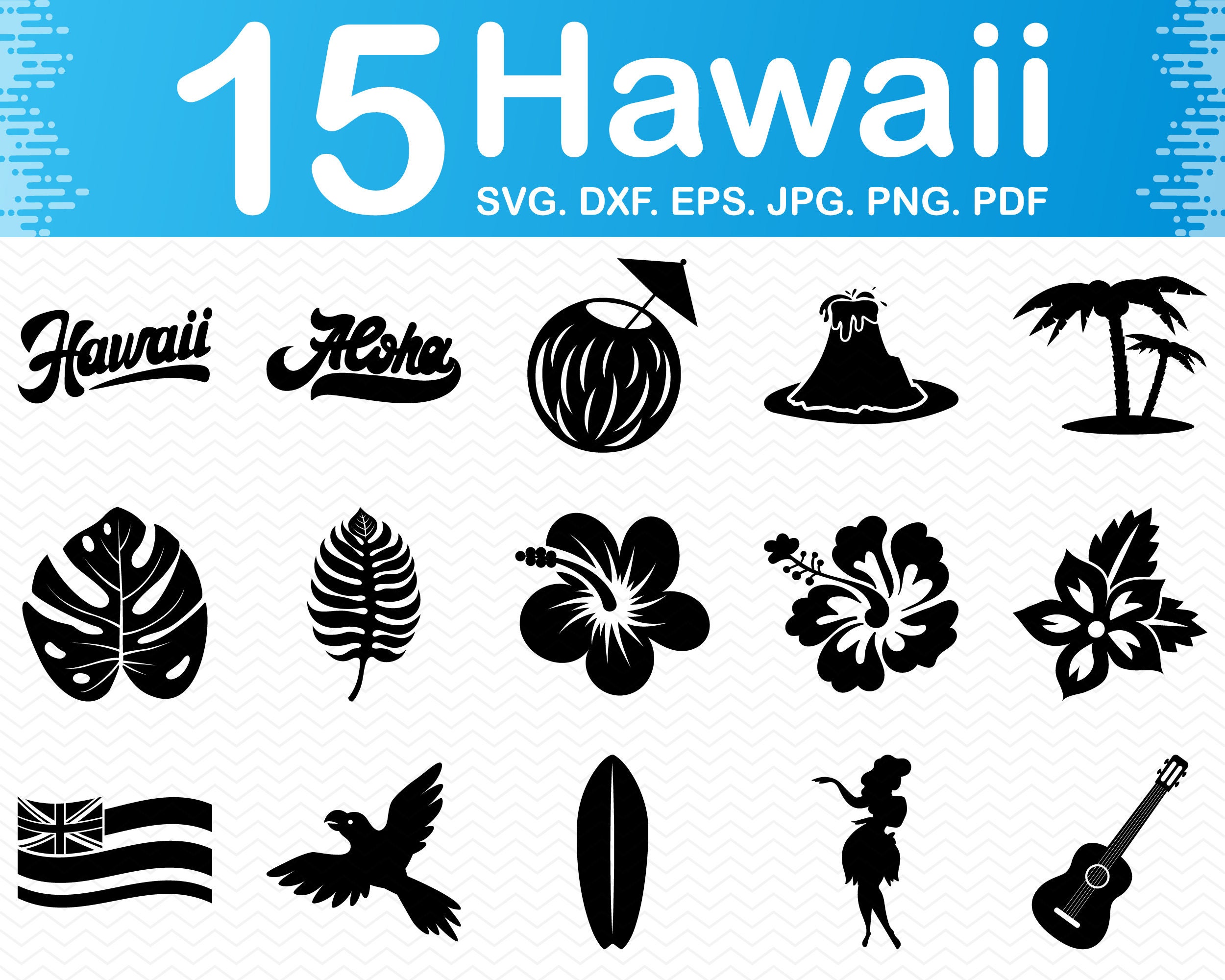 Hawaii Svg Hawaiian Svg Hawaiian Flower Svg Hibiscus SVG - Etsy