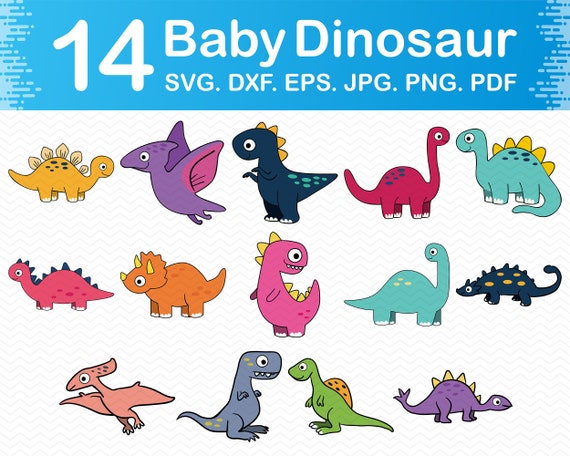 Dinosaur Svg Baby Dinosaur Svg Cute Dinosaur Svg Files for | Etsy