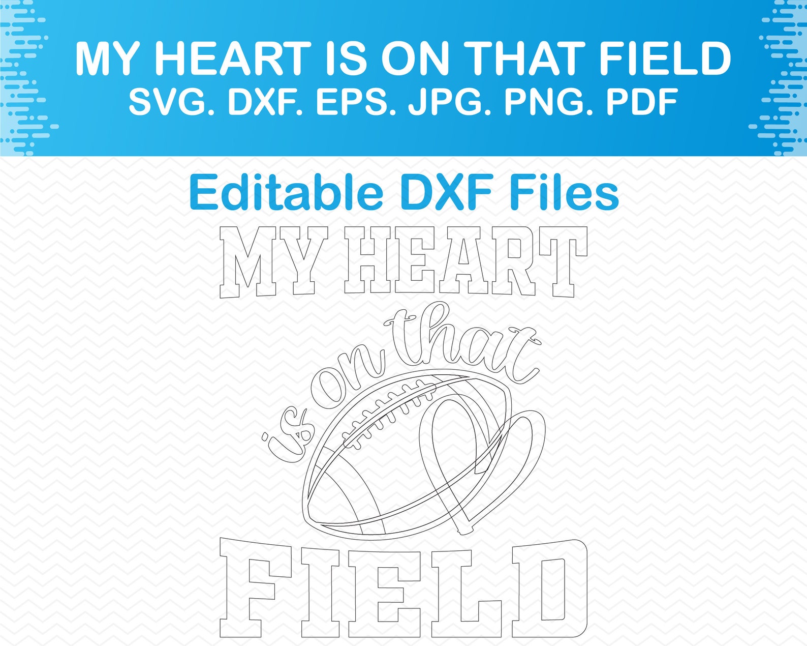My Heart is on That Field Svg Football Mom Svg Football - Etsy
