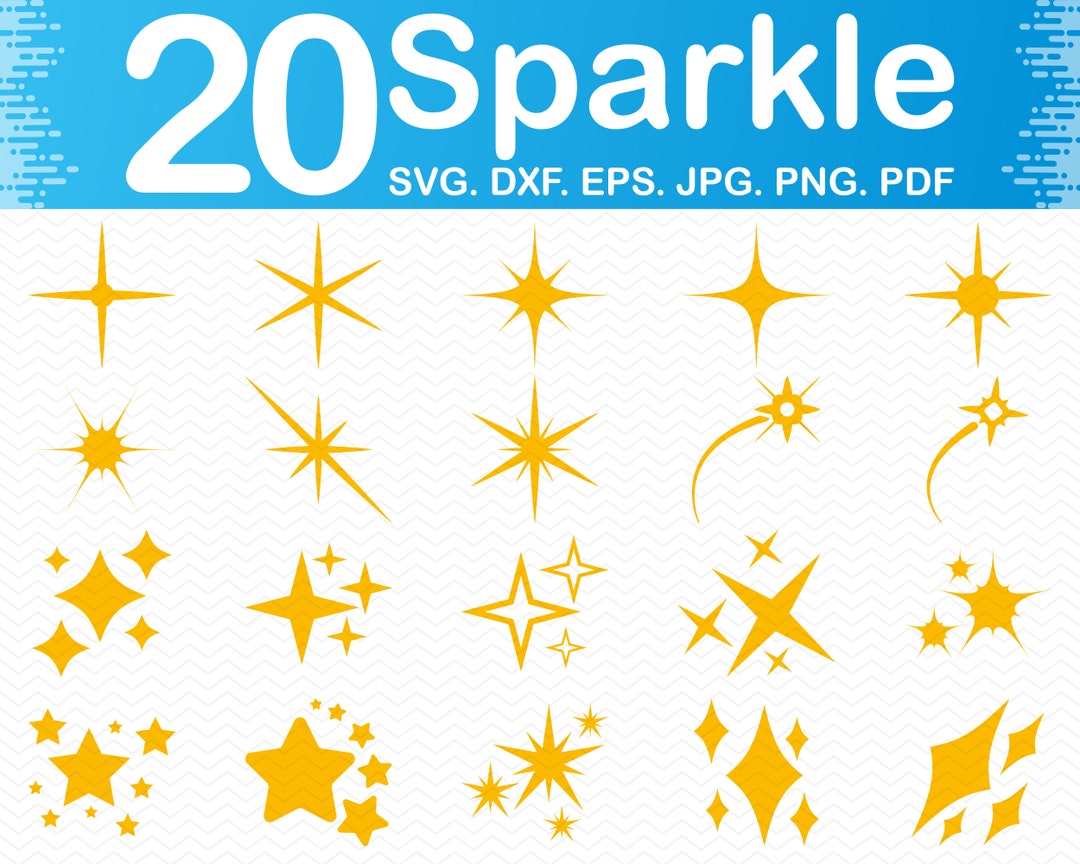 Sparkle SVG, Sparkles Svg, Star Svg, Stars Svg Files for Cricut