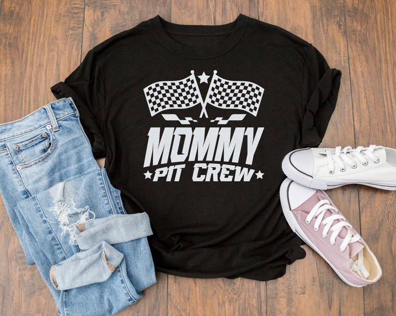 Mommy Pit Crew Svg Race Car Svg Drag Racing Svg Checkered - Etsy