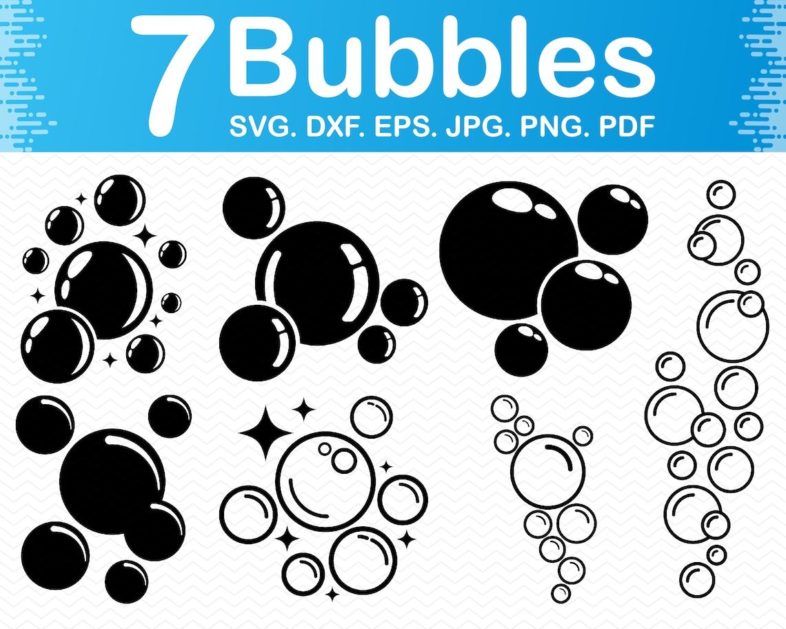 Bubbles svg Bubbles clip art Bubble svg files for cricut Etsy