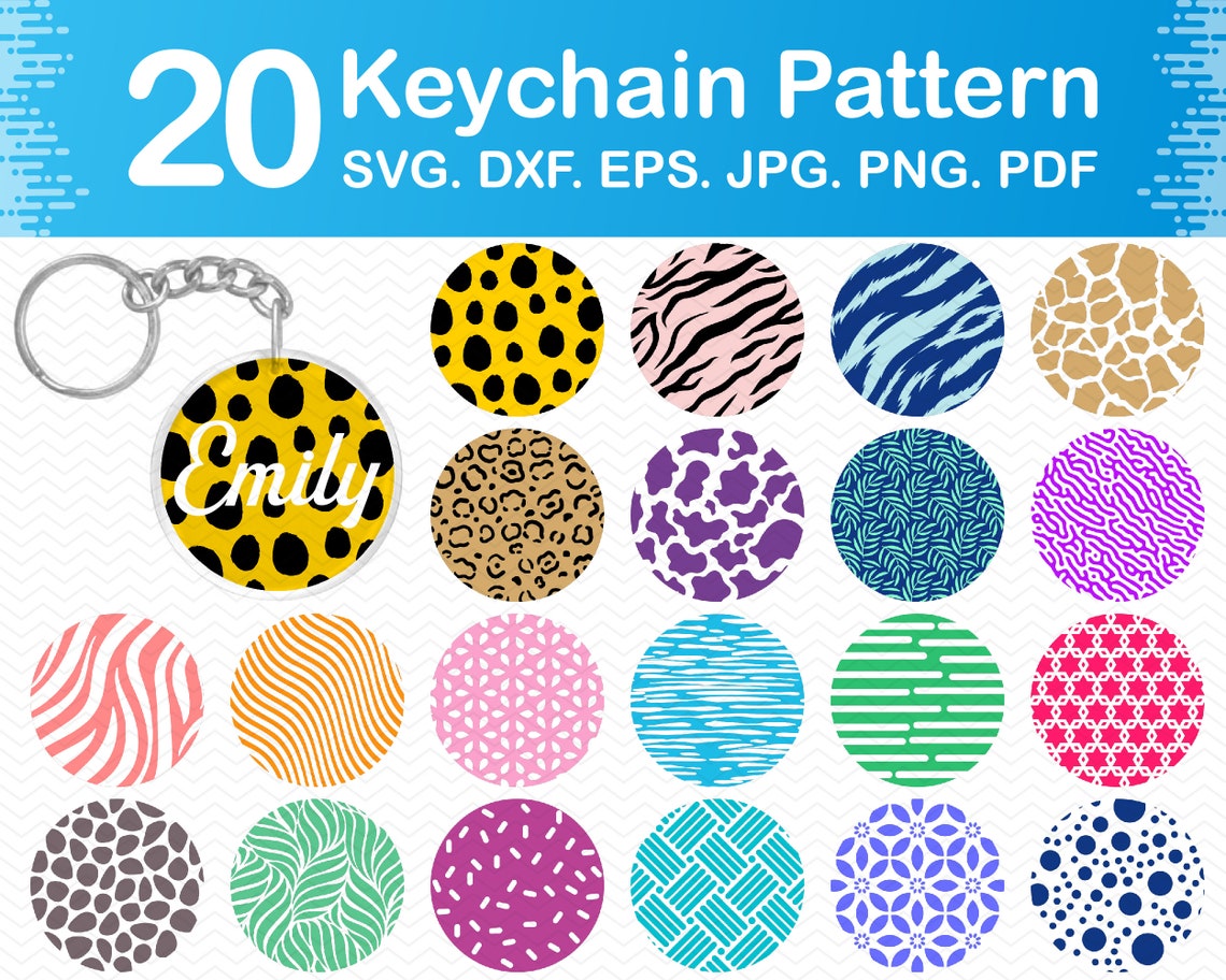 Download Keychain svg pattern svg designs Keychains svg files for | Etsy