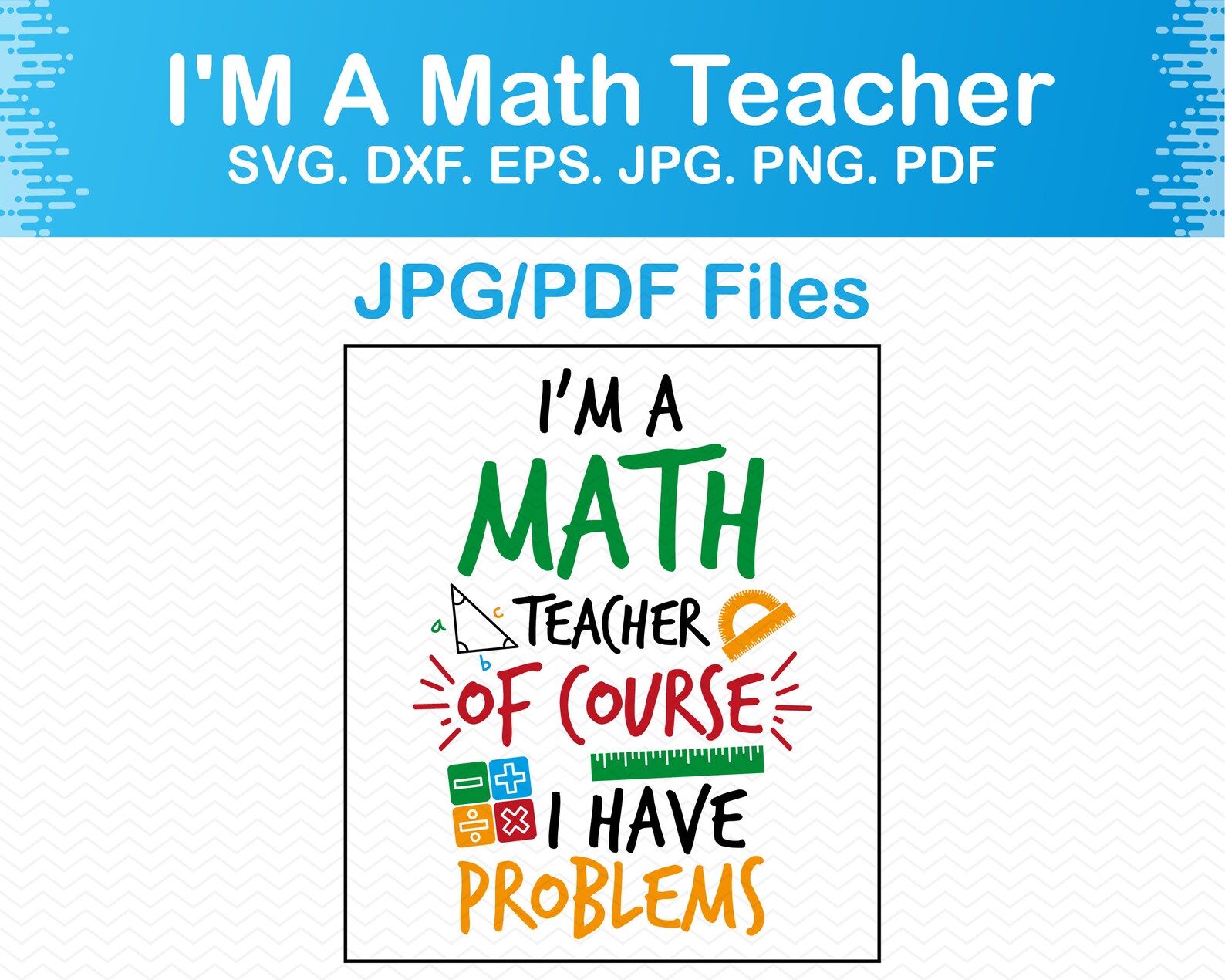 Math Teacher Svg Files Teacher Shirt Svg Teacher Clipart - Etsy