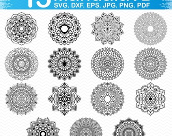 Mandala Svg, Mandala Dxf Files, Svg Files for Mandala, Svg