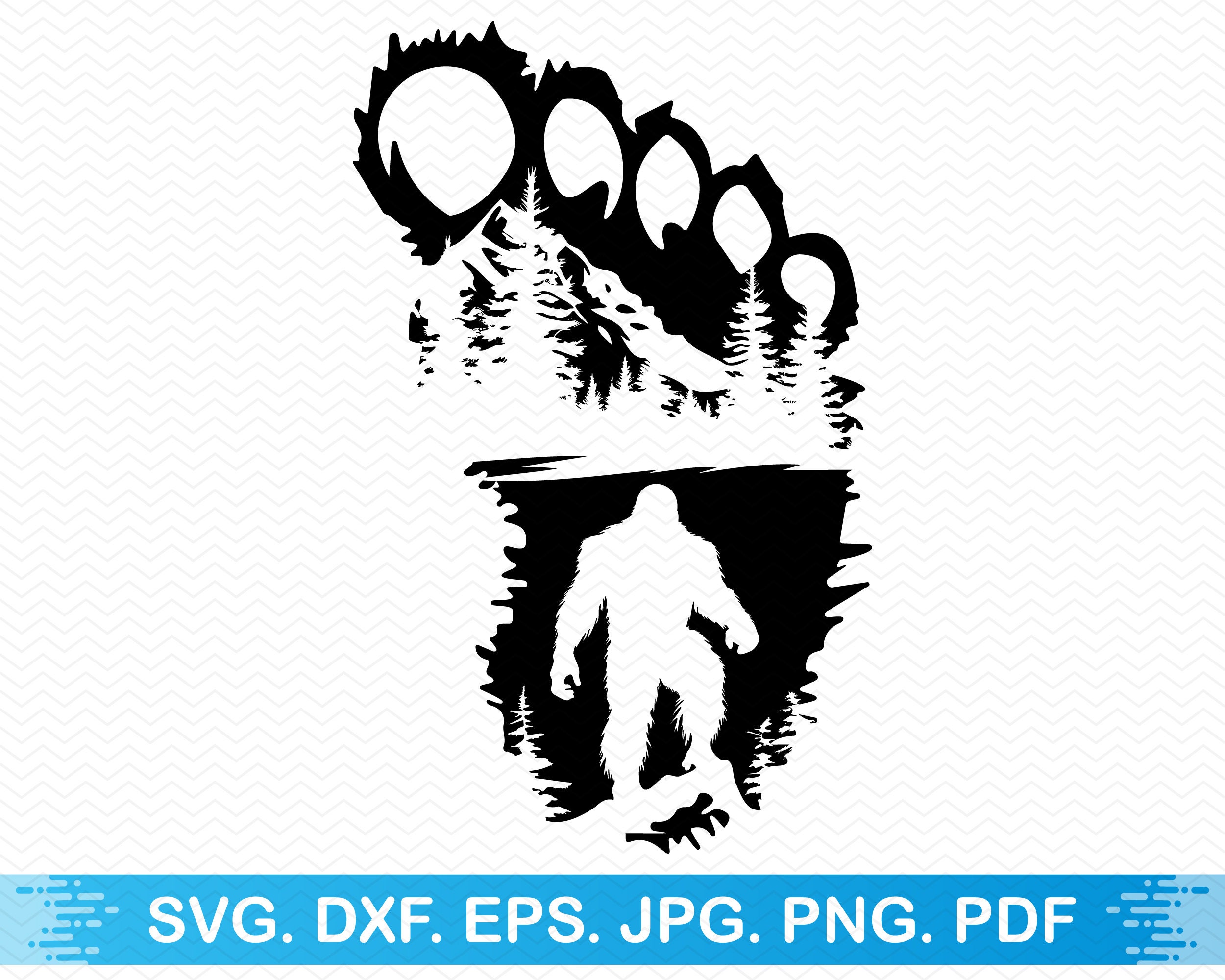 Bigfoot キャンバスアート 作品 手書き Bigfoot キャンバスアート 作品 手書き