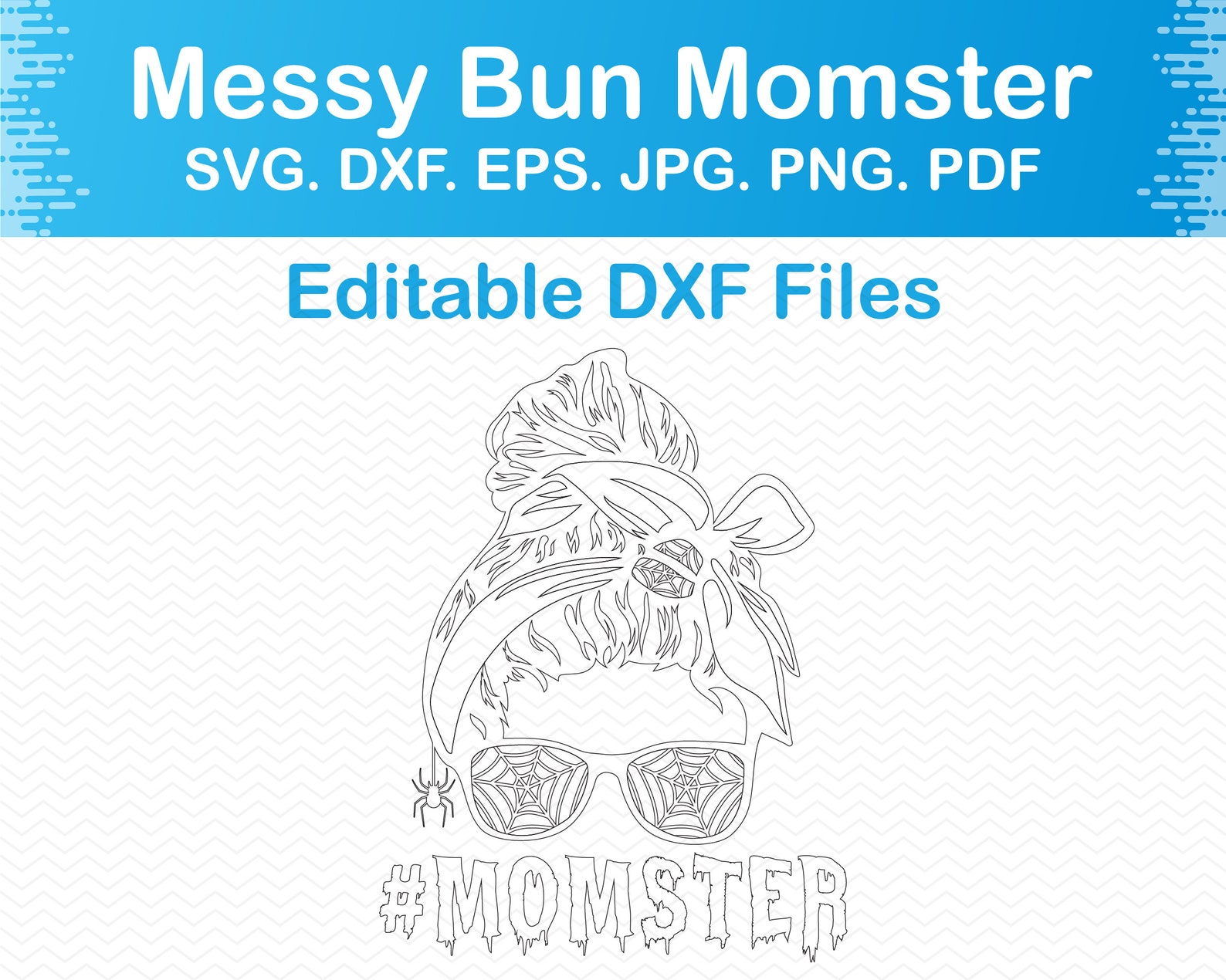 Momster Svg, Messy Bun Svg, Mom Halloween Svg, Momster Png, Halloween