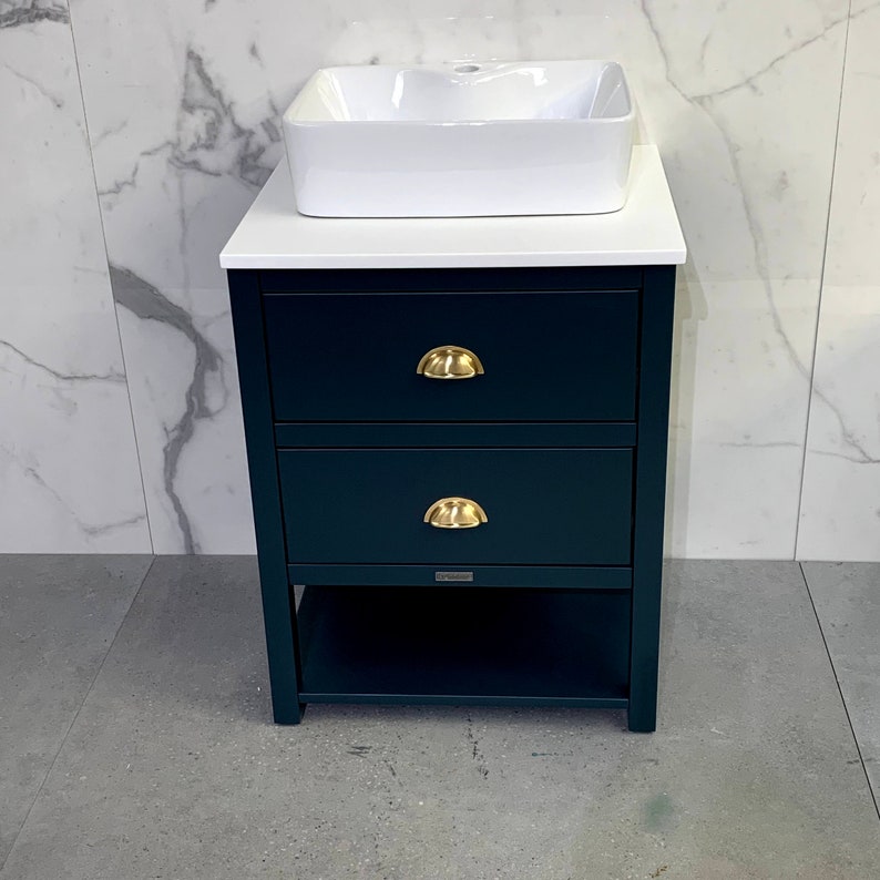 Ava Painted Vanity Unit Bespoke Single Sit On Basin Any Etsy