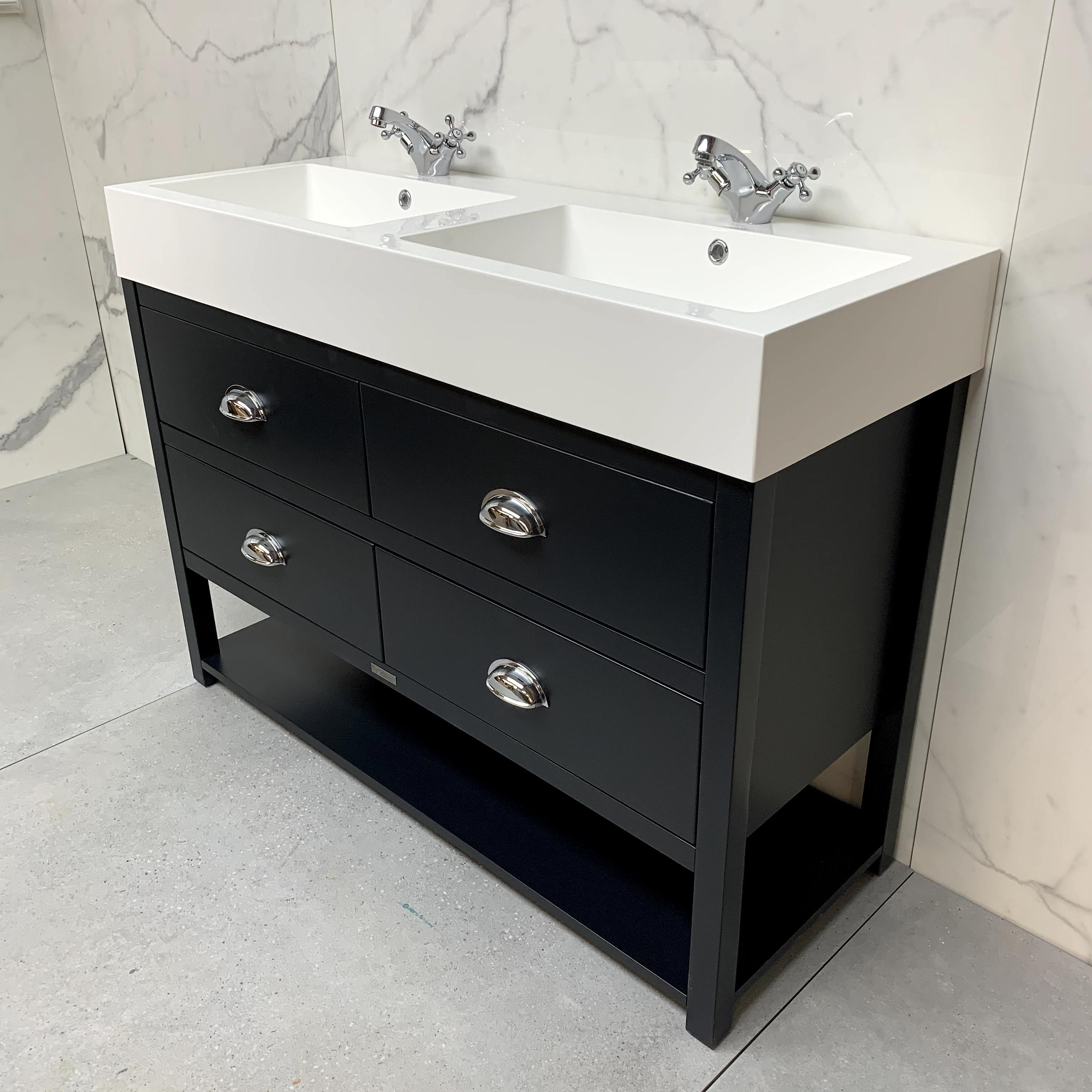 Ava Double Vanity Unit Painted Bathroom Washstand 1200mm. Etsy