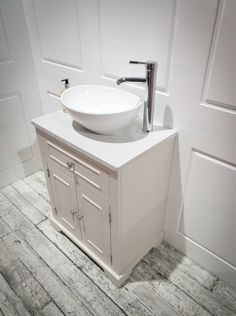 Grace Vanity Unit Bathroom Wash Stand With Solid Surface Etsy