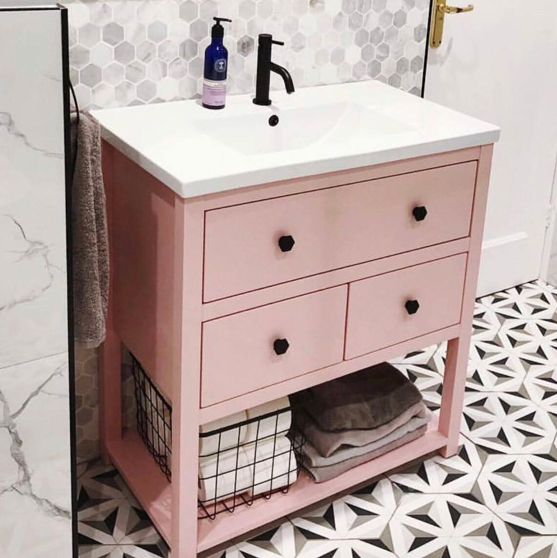 Ava Vanity Unit Custom Bathroom Washstand With Ultra-modern - Etsy UK