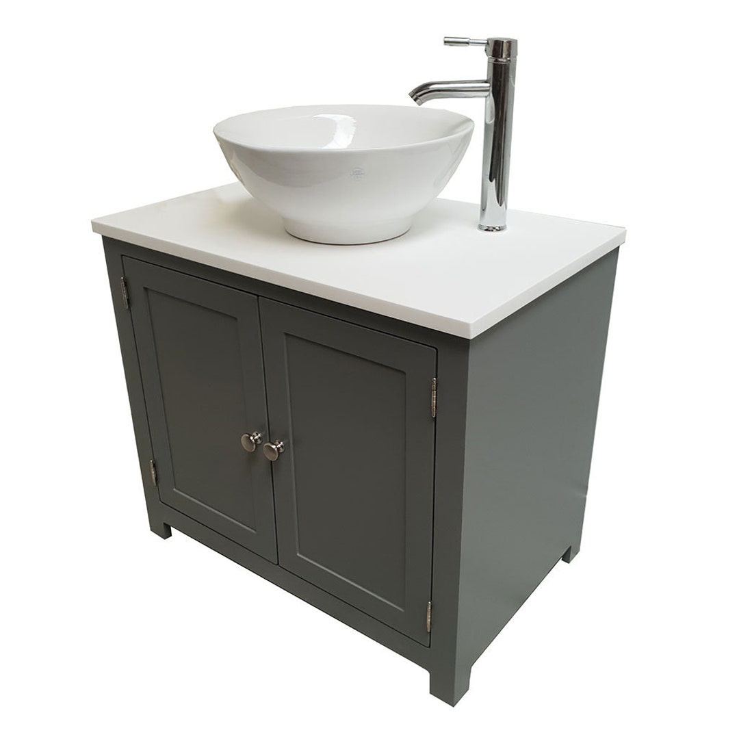 Iris Vanity Unit Single Sit-on Basin Any Colour Match - Etsy