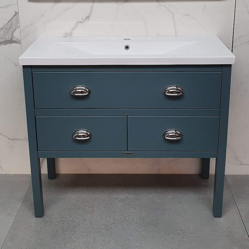 Ava Vanity Unit Bathroom Washstand with Modern Ceramic Sink. Etsy