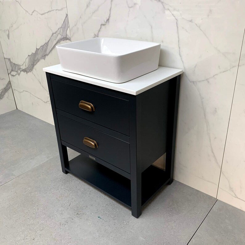 Ava Painted Vanity Unit Bespoke Single Sit On Basin Any Etsy