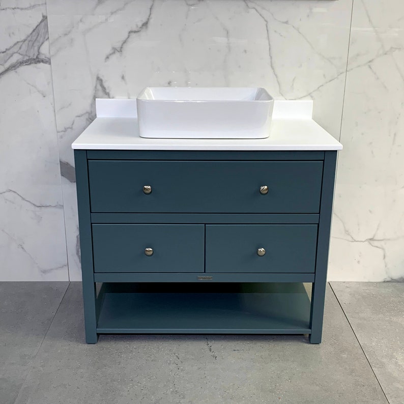 Ava Painted Vanity Unit Bespoke Single Sit On Basin Any Etsy