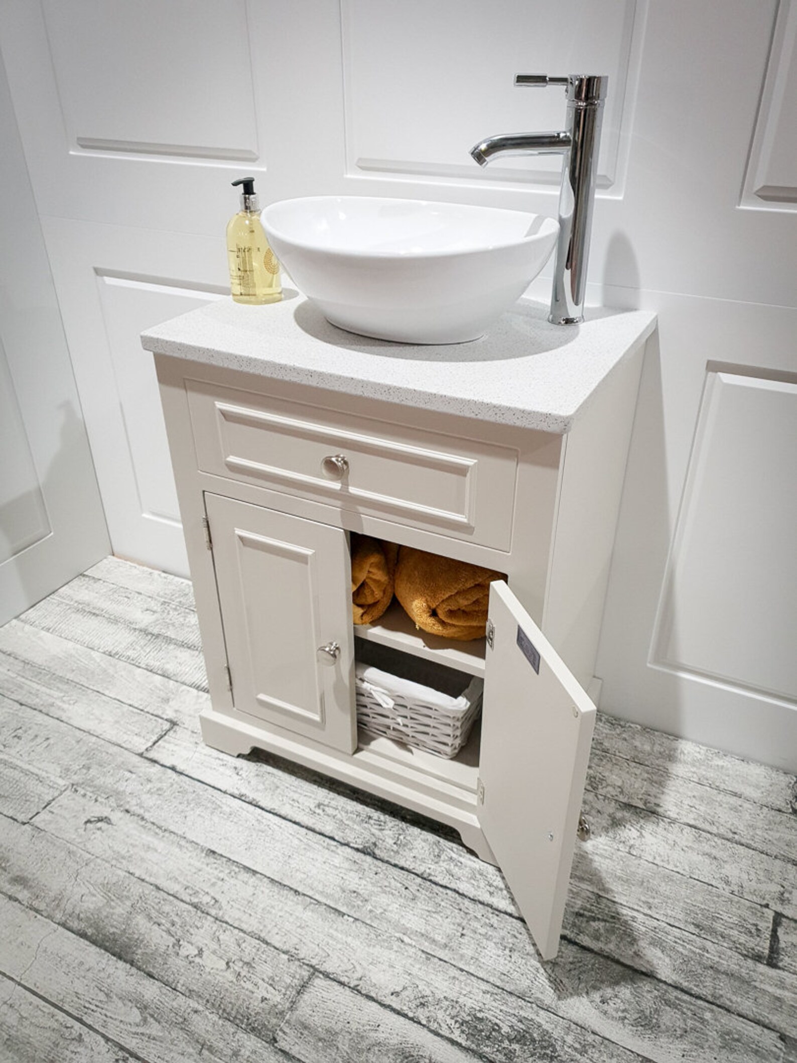 Grace Vanity Unit Bathroom Wash Stand with Solid Surface Etsy