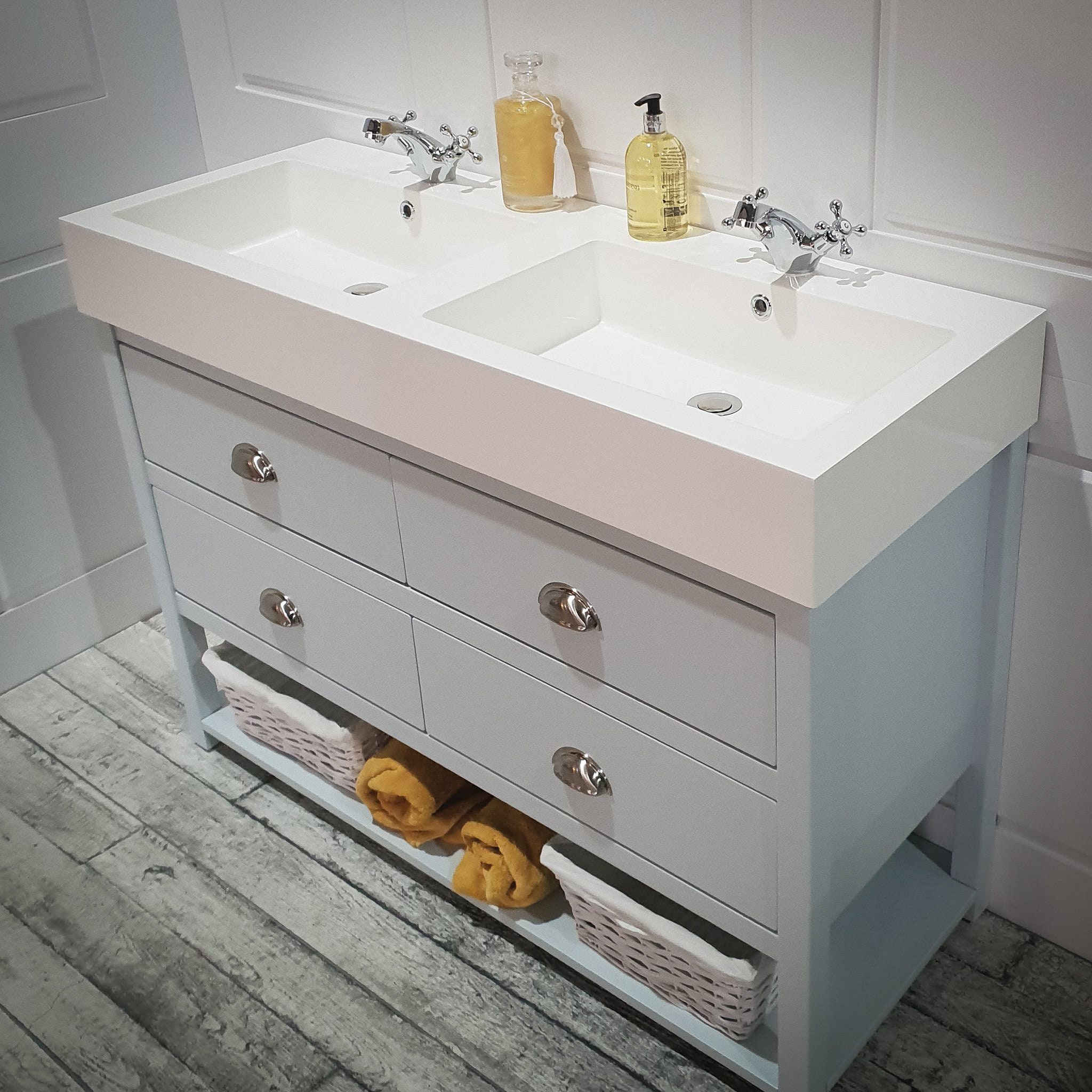 Ava Double Vanity Unit Painted Bathroom Washstand 1200mm. Etsy