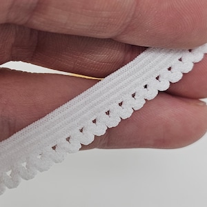 Decorative Picot Elastic - 10mm 2/5&quot; - 100 Yards of Lingerie Elastic
