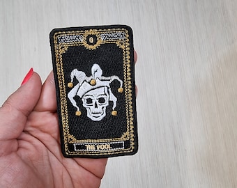 The Fool tarotkaartpatch, Wicca geborduurde appliqué