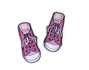 Patches voor sneakers, geborduurde appliqué, polyester patches