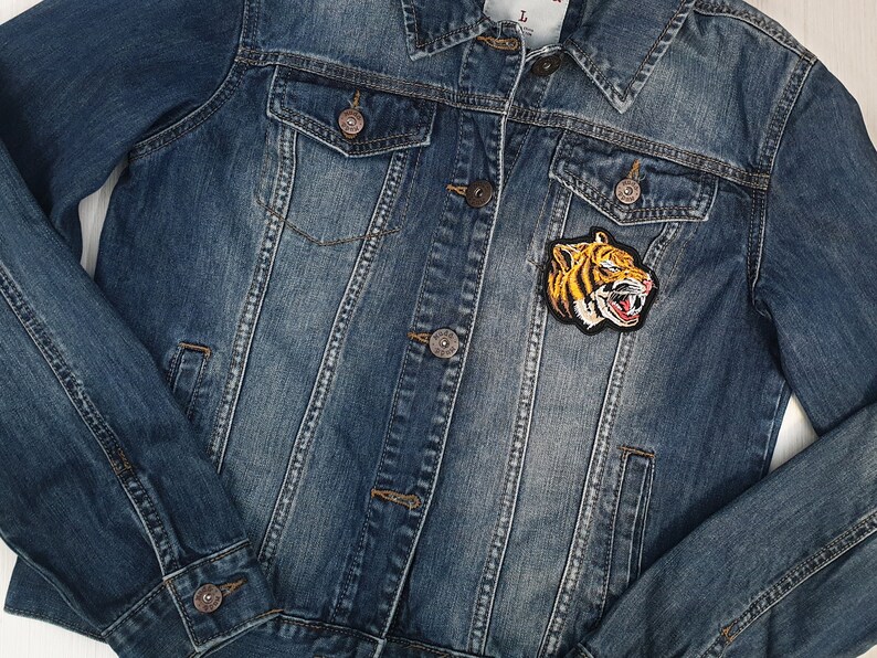 Large Embroidered Tiger Patch Large Biker Back Patch for - Etsy
