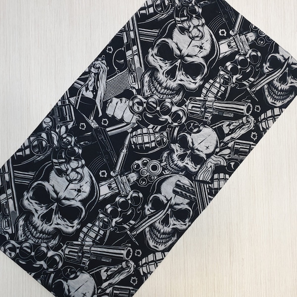 Bandana con teschio da motociclista, maschera colorata, bandana da escursionismo, sciarpa tubolare per ciclismo, visiera, sciarpa da ciclismo